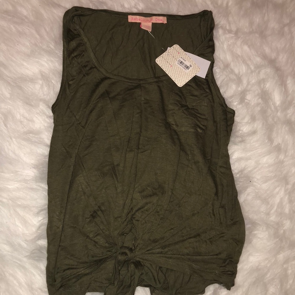 Green tank top